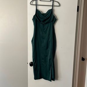 Silk green dress